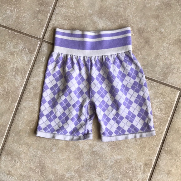 Prozis Purple Argyle Athletic Shorts - Picture 1 of 2